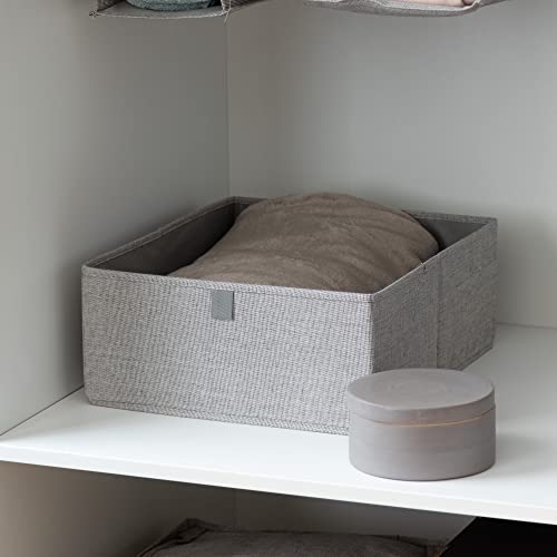 Compactor Oxford XL Storage Box - Grey | 56x36x16.5 cm | Durable Oxford Fabric & Cardboard 11