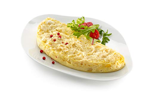 Lékué Microwave Omelette Maker - Fast Fluffy Omelettes | Pack of 2 | Platinum Silicone 10