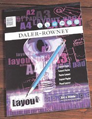 Daler Rowney Graphic Series Layout Pad - A3 Size, 80 Sheets, 45gsm Paper for Sketching 2