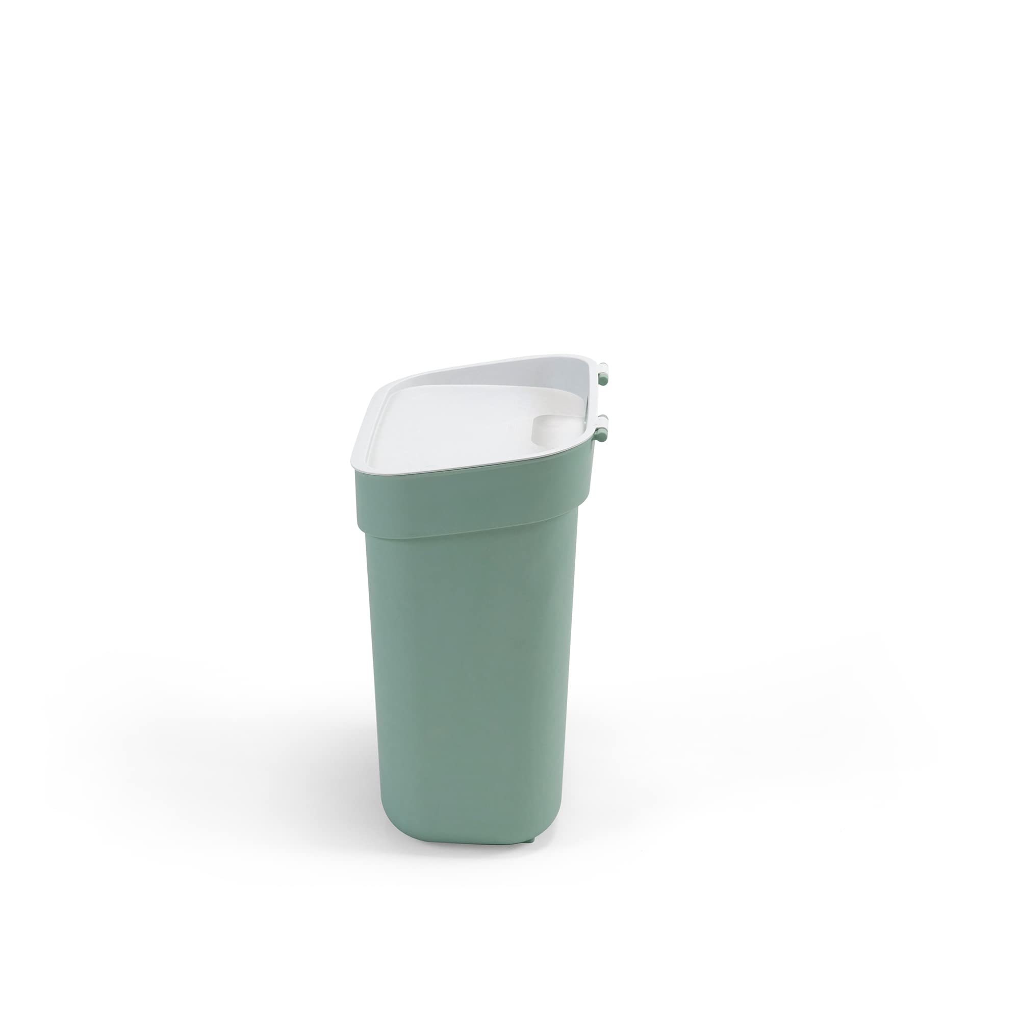 CURVER Ready to Collect 10L Kitchen Recycling Bin - Green with Light Grey Lid | 100% Recycled Plastic 2