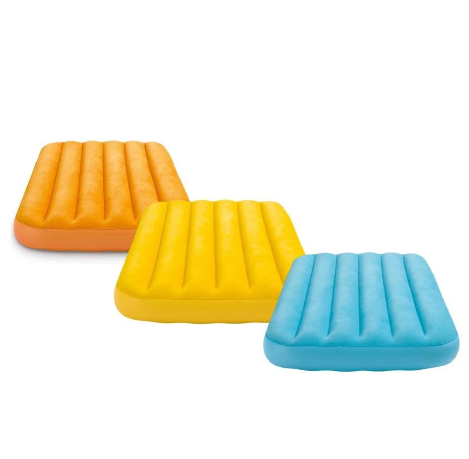 Intex Cozy Kidz Airbed - Twin Size, Inflatable Headboard | Assorted Colors 1