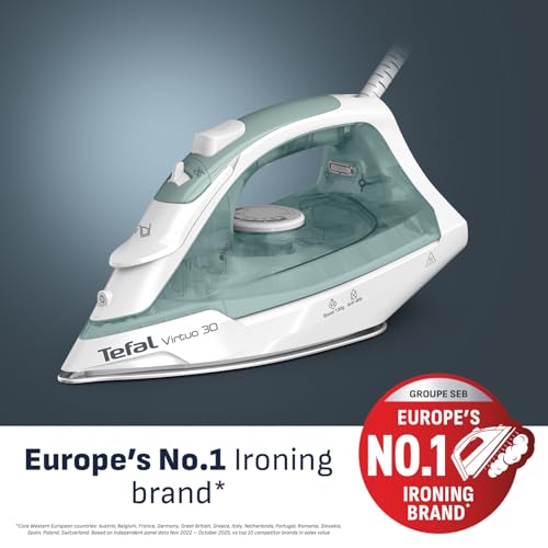 Tefal Virtuo 30 Steam Iron - 2000W Power | 130g Steam Boost | Ceramic Soleplate 2
