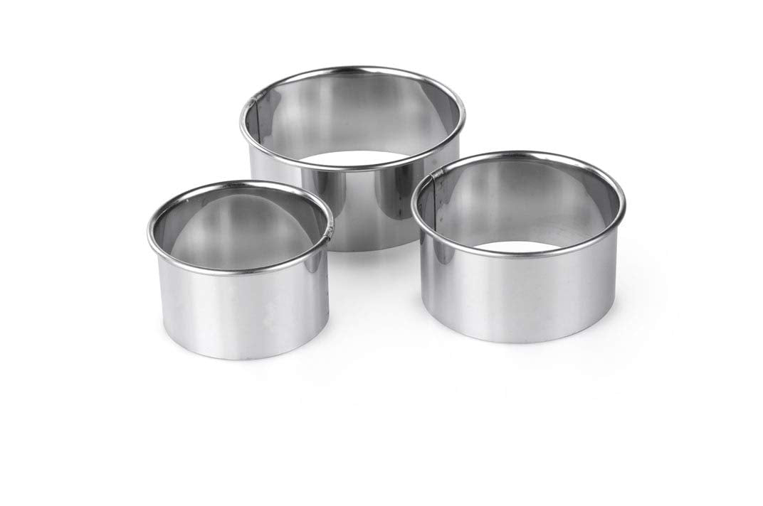 Tala Stainless Steel Pastry Cutters - Set of 3 Round Cutters for Cookies & Biscuits 6