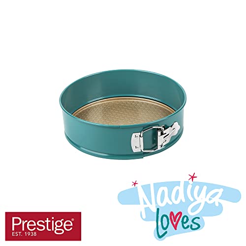 Prestige x Nadiya 23cm Springform Cake Tin - Non-Stick Gold Interior | Oven Safe Steel Bakeware 10