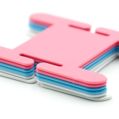 Clover Knitting Bobbin Set - Yarn Management | Plastic | Pink | 6 Pieces 3