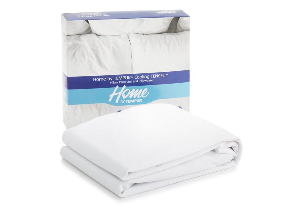 TEMPUR Home By Tempur Pillow Protector - Thermoregulating & Waterproof | Standard 75x50 White 1