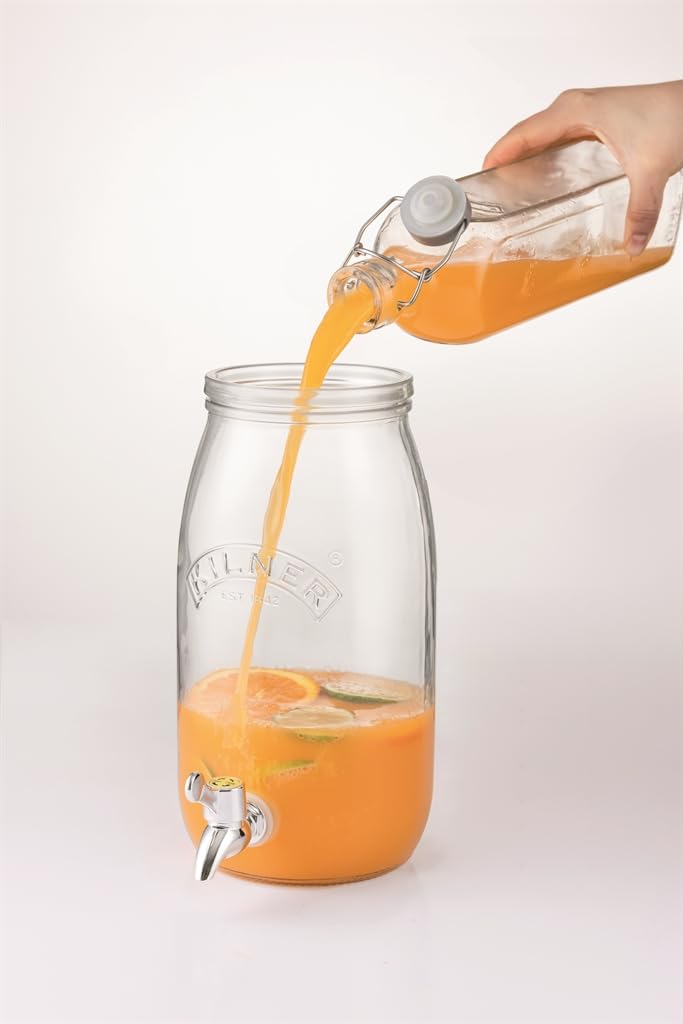 Kilner Stainless Steel Drinks Dispenser Tap | Leak-Proof | Fits 3L, 5L, 8L Dispensers 10