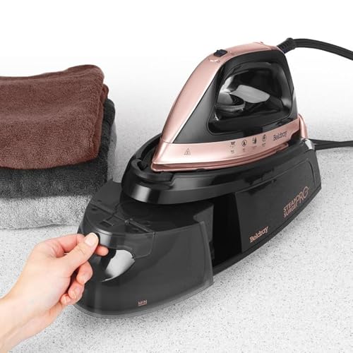 Beldray Steam Surge Pro Steam Generator Iron - 2400W Power | 2L Detachable Tank | Rose Gold 11