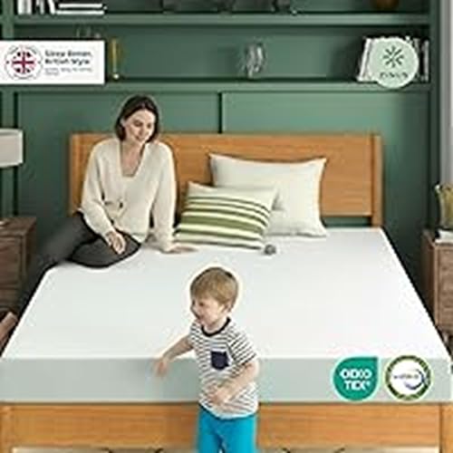 Zinus Memory Foam Mattress - Single (90x190cm) | 5'' Height | Medium Firm Orthopaedic Support | Green Tea Infused 3