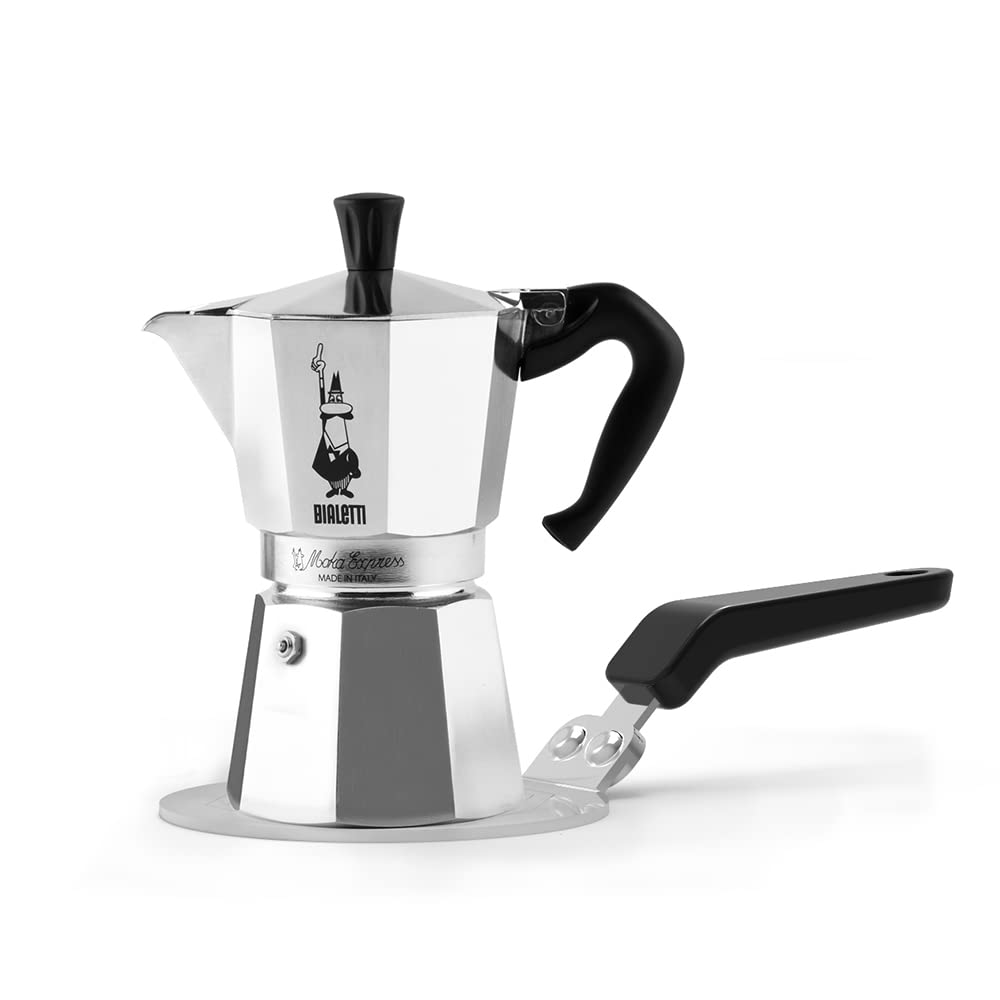 Bialetti DCDESIGN08 Induction Plate for Moka Pots up to 6 Cups | Steel | Silver