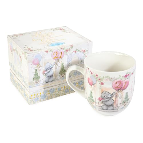 Me To You Bear Tatty Teddy 21st Birthday Luxury New Bone China Coffee Mug in Gift Box 2