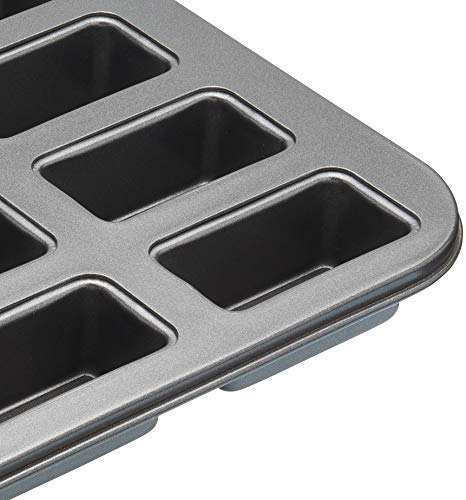 MasterClass 12-Hole Mini Loaf Pan with Loose Bases | Robust 1mm Carbon Steel | PFOA Non-Stick 5