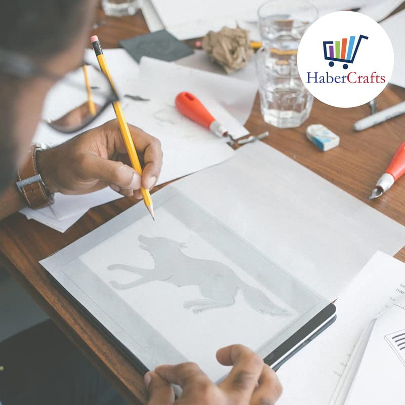 Habercrafts A4 63gsm Tracing Paper Sheets - Acid Free, High Transparency for Drawing & Dressmaking | 25 Sheets 5