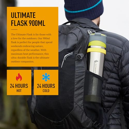 Thermos Charcoal Ultimate Flask - 900ml Insulated Stainless Steel Thermal Coffee Cup | 24hr Hot/Cold 3