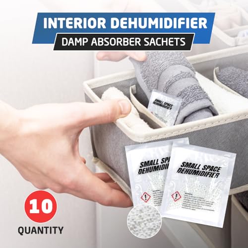 1ABOVE 10x36g Interior Dehumidifier Damp Absorber Sachets | Prevents Mould & Mildew 3