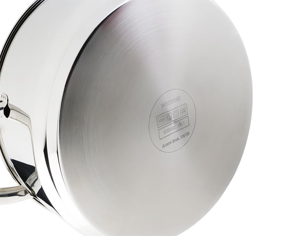 WECOOK! Saucepan 1.1L Stainless Steel Nonstick Pot for Induction, Gas, Electric Hobs | Pouring Spout 3