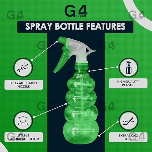 G4GADGET 600ml Spray Bottle - Adjustable Mist/Stream | Leak-Proof Refillable Plastic Bottle 3