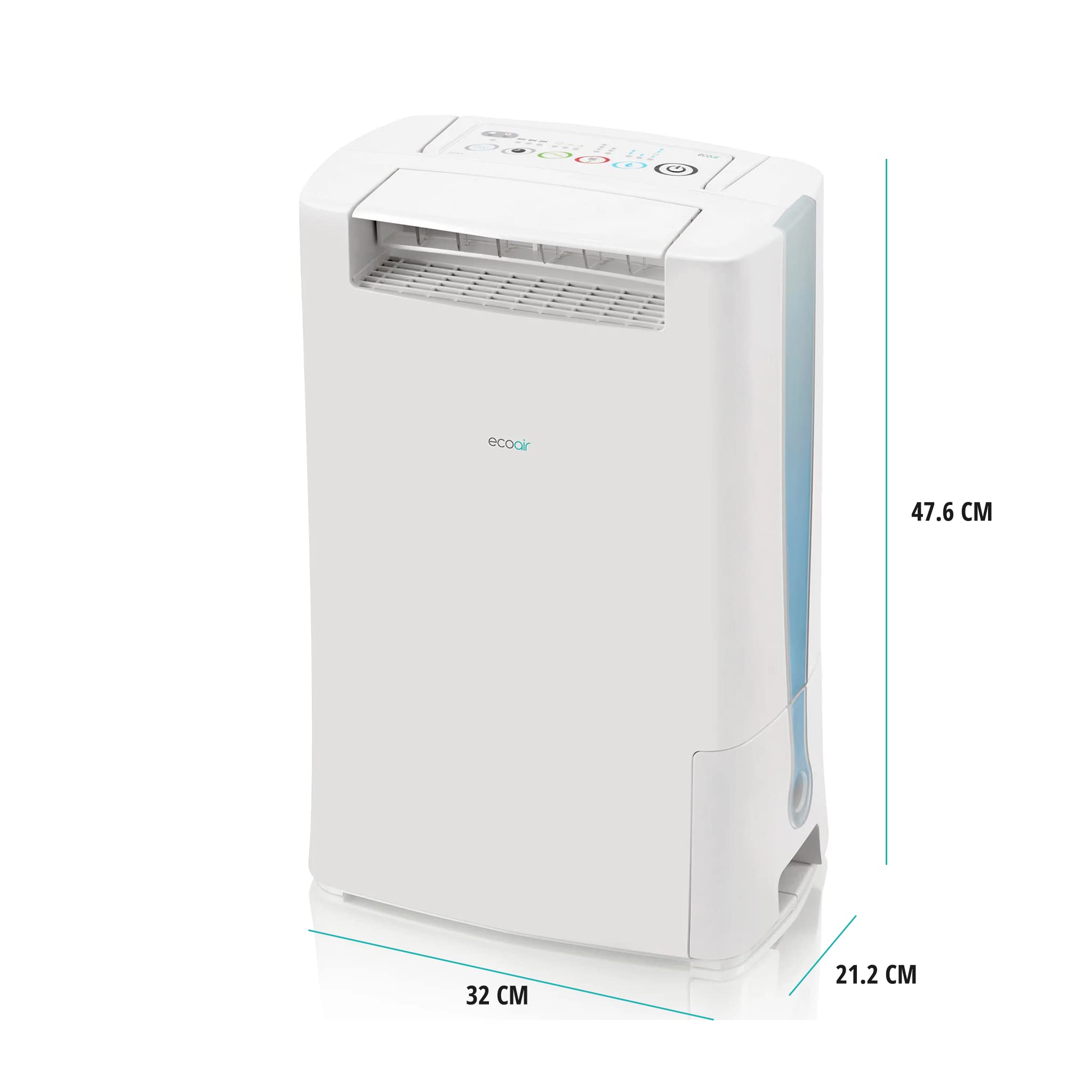 EcoAir DD128 Desiccant Dehumidifier - 8 L/Day Extraction | Electronic Control | Up to 66 m² Coverage 2