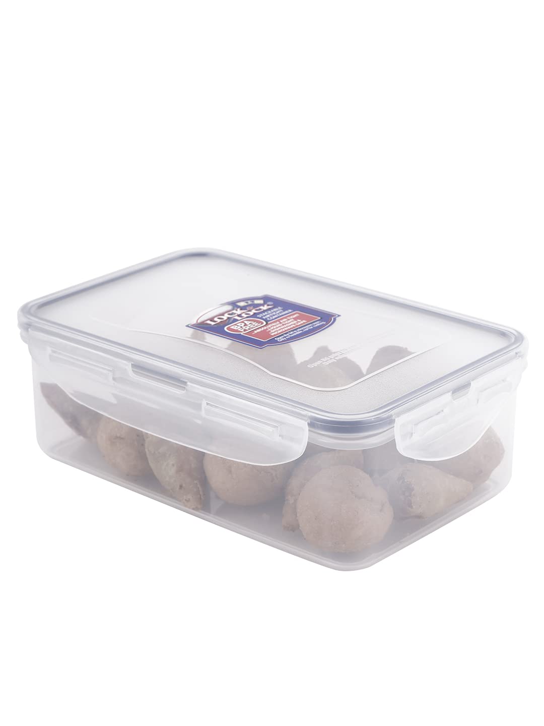 LocknLock Rectangular Plastic Food Container - 1L Capacity | Airtight & Leak-Proof | Freezer/Microwave Safe 1