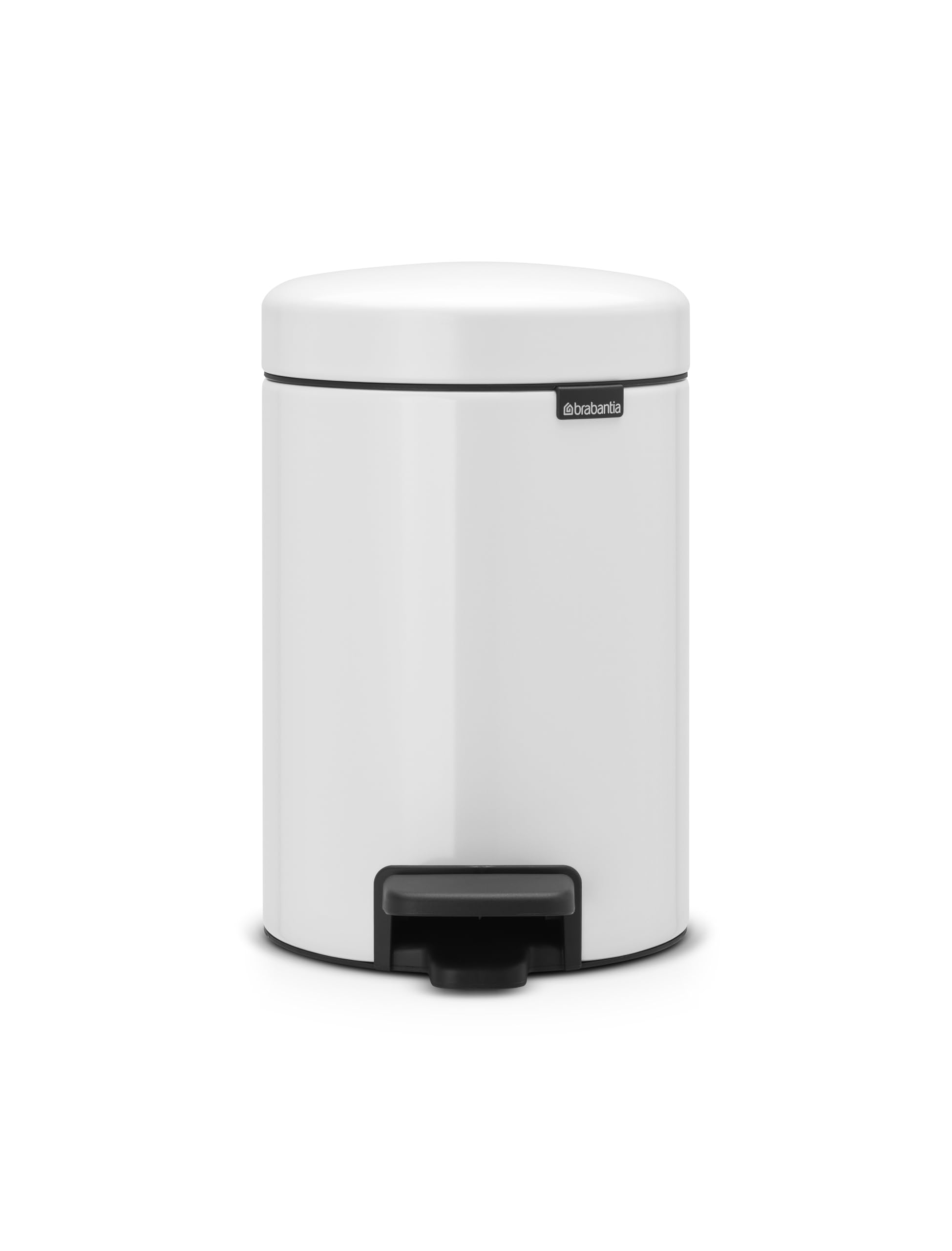 Brabantia NewIcon Pedal Bin - 3 L Capacity | White | Corrosion Resistant Alloy Steel 1