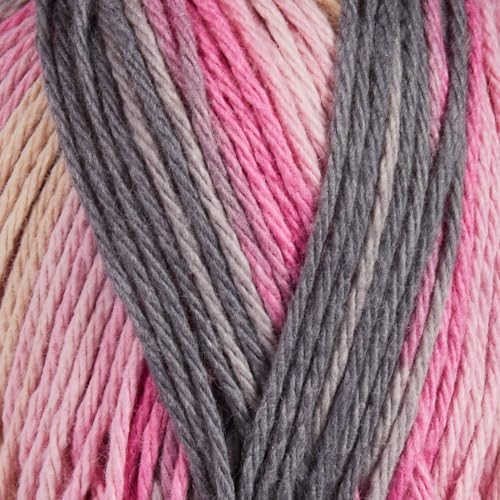 Utopia Crafts Re-Colour Yarn - Eco-Friendly Knitting & Crochet | 100g Grey Blossom | 150m 4