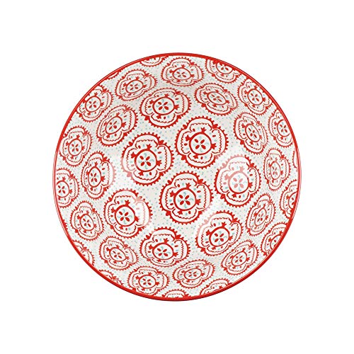 KitchenCraft Patterned Ceramic Soup-Cereal Bowls Set of 4 | Microwave Safe | Gift Boxed 13