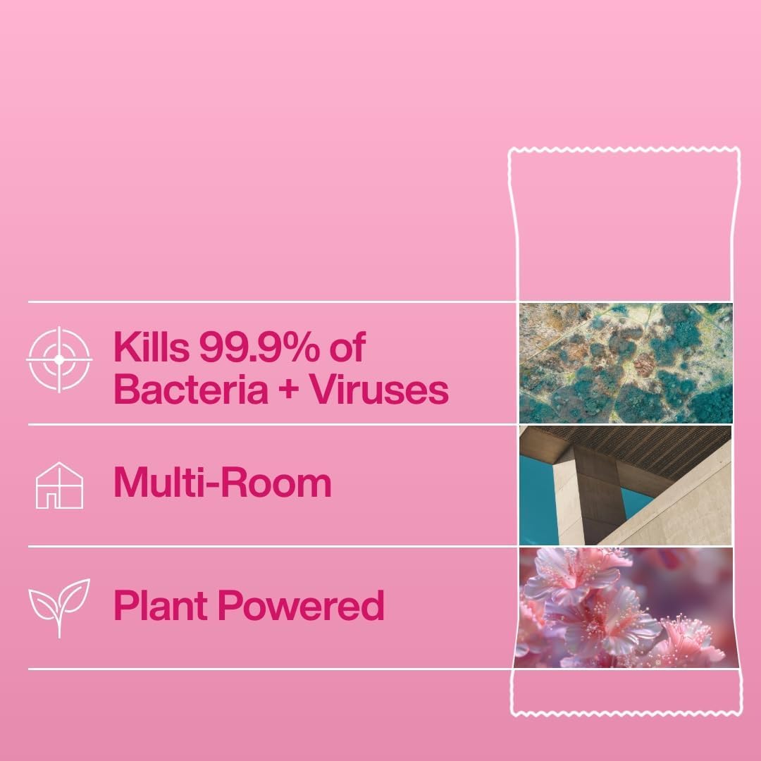 Ineos Next-Gen Antibac Multi-Room Disinfectant Wipes - 60 Count | Rhubarb & Pomegranate Scent 6