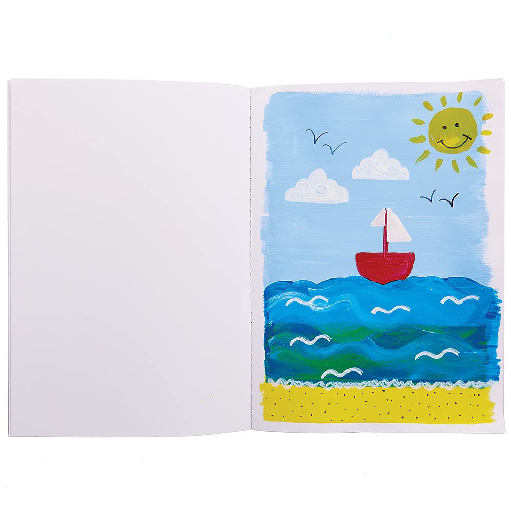 Baker Ross FX316 Brown A5 Sketch Books - Pack of 6 | 140gsm Paper | 210mm x 148mm 4