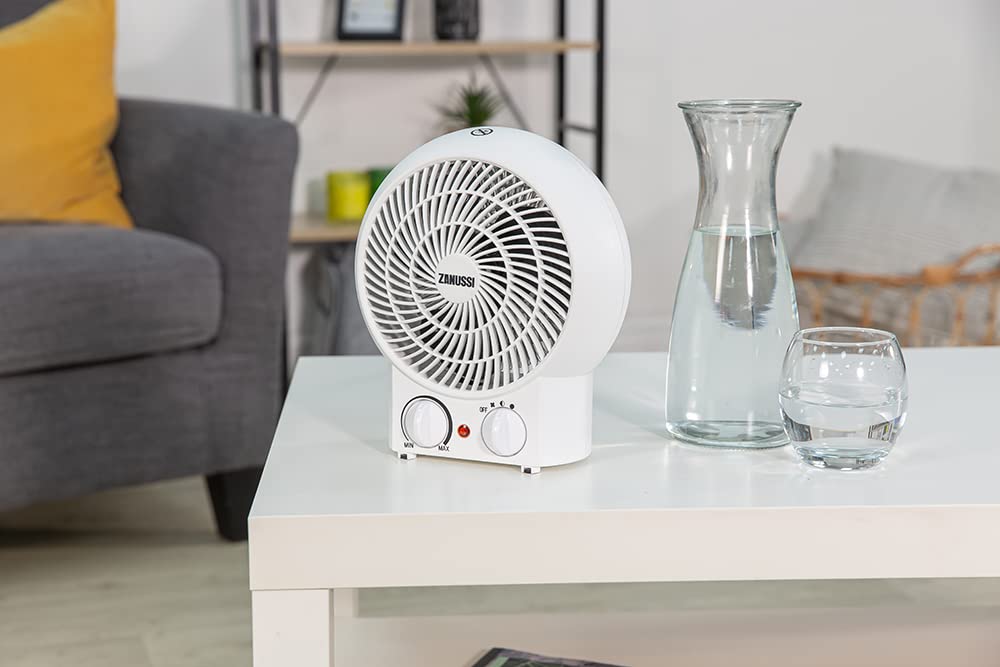 Zanussi ZFH1001 2000W Portable Upright Fan Heater | 2 Heat Settings | Overheat Protection 6