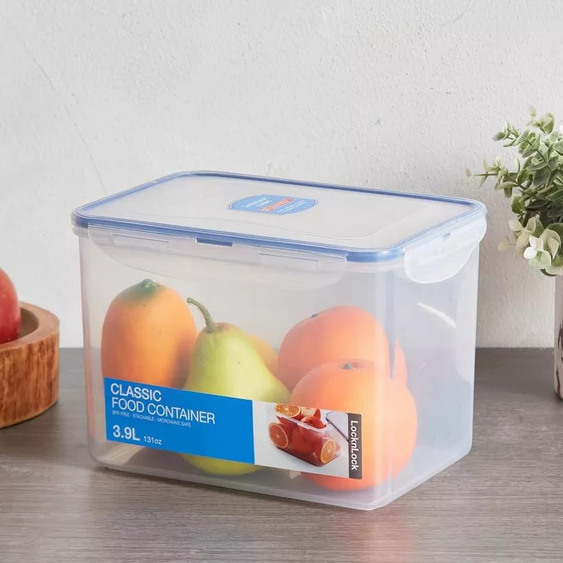 LocknLock Rectangular Food Storage Container - 3.9 Litres | Airtight & Leak Proof | BPA Free 5