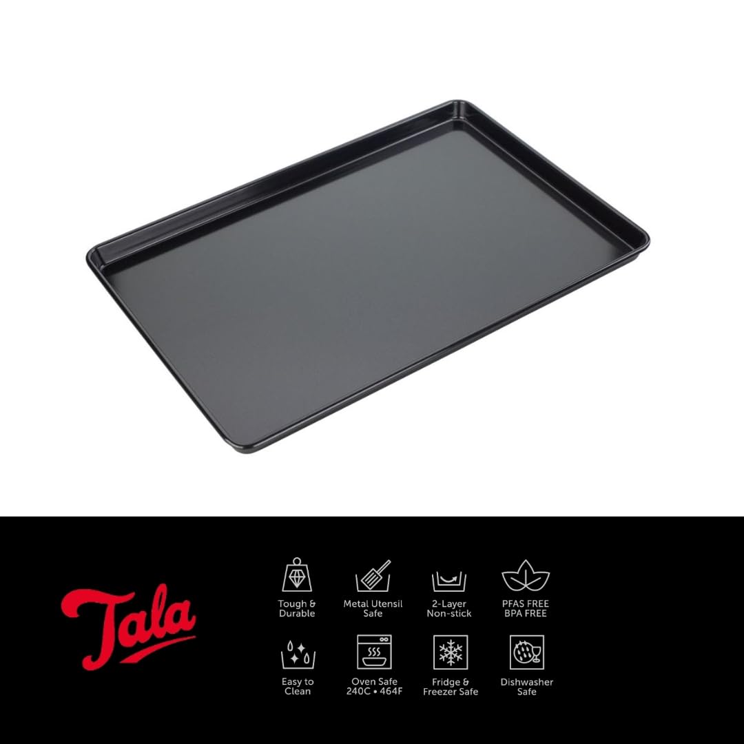Tala Performance Carbon Steel Baking Tray - Professional Gauge, Eclipse Non-Stick | 44.5x29.9 cm 2