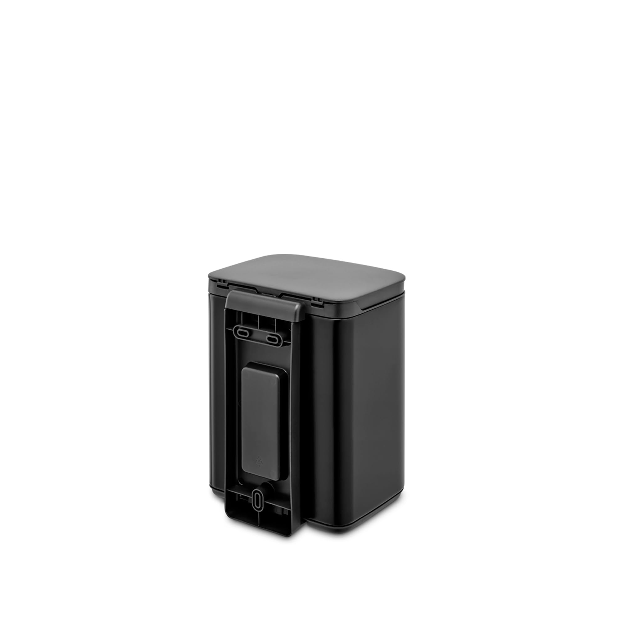 Brabantia Bo Waste Bin - 4L Compact Bathroom Bin | Matt Black | Quiet Close 5