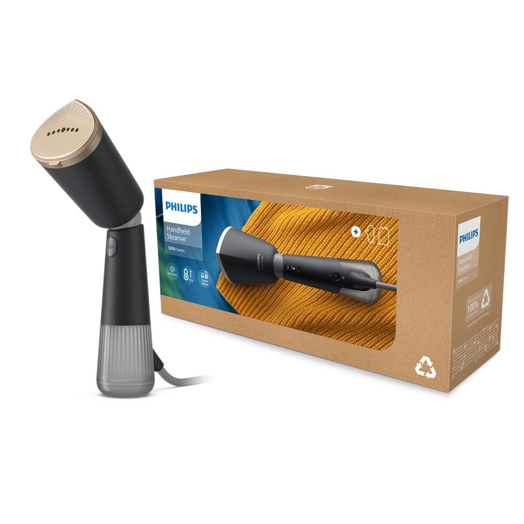 Philips 5000 Series Handheld Steamer - 1400W Power | 24g/min Steam | 35s Heat-Up | Black 8