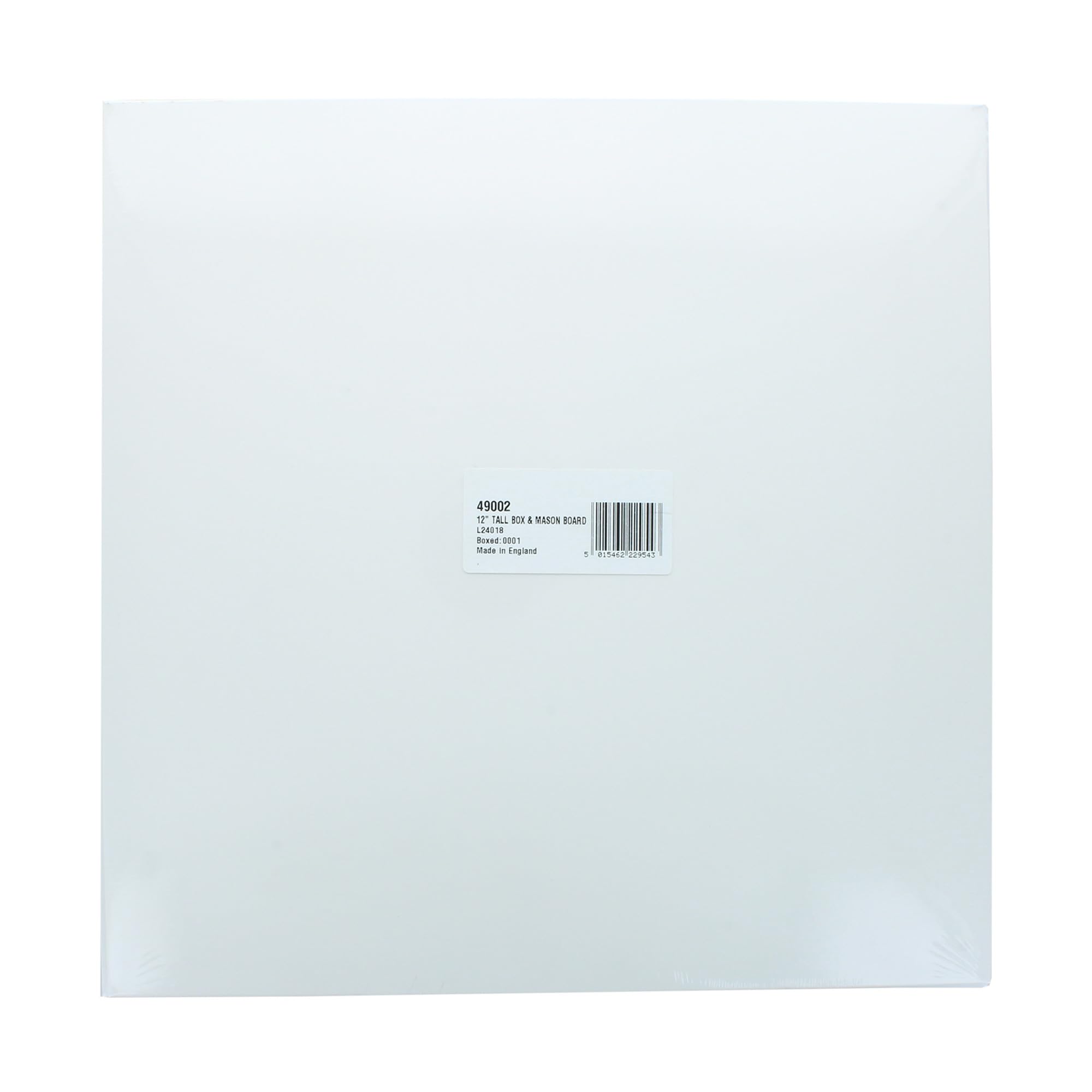 Culpitt Tall Cake Box & White Board Set - 12' Square, Extra Tall for Tiered Cakes | Masonite Board Included 5