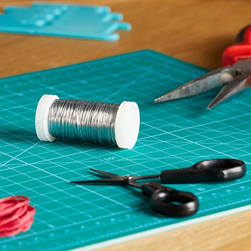 Rayher Floral Wire - Silver, 0.35mm Diameter, 100m Length | Ideal for Floristry & Crafts 5