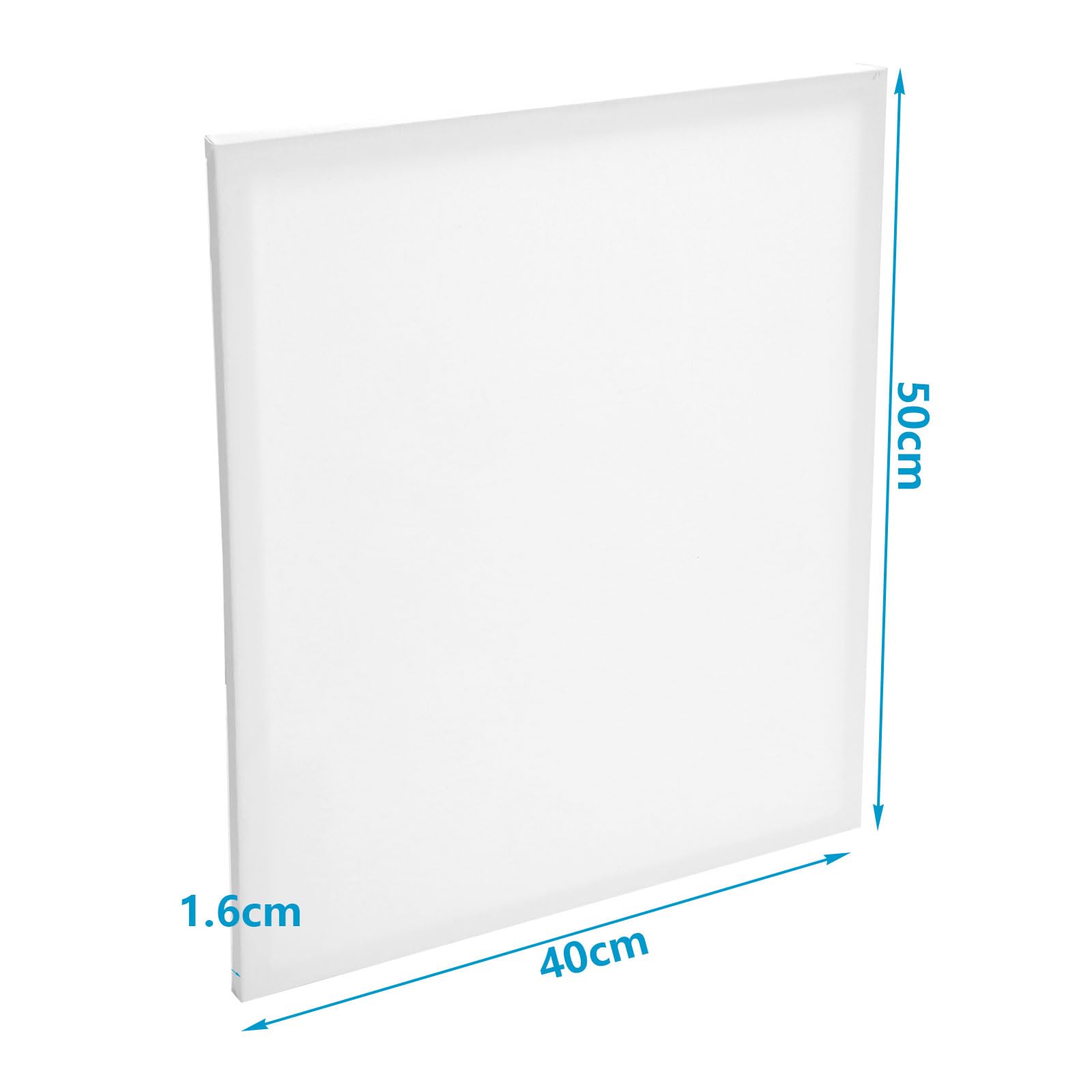 ASelected Pre-Stretched Canvas - 6 Pack Blank Cotton Boards for Acrylic & Oil | 40x50 CM 2