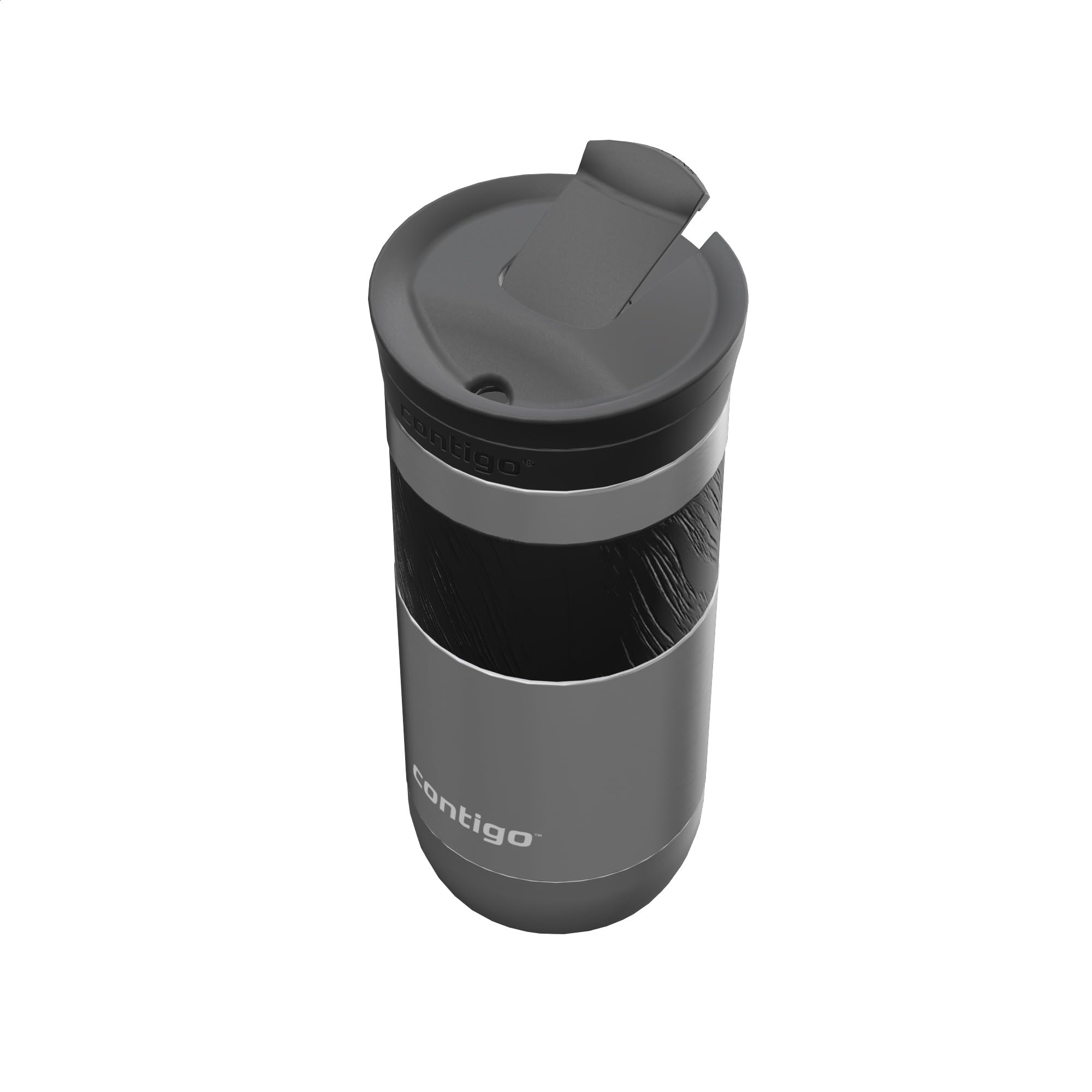 Contigo Byron Snapseal Travel Mug - 100% Leakproof | Keeps Hot 7 Hrs, Cold 12 Hrs | 470 ml | Dark Stainless Steel 5