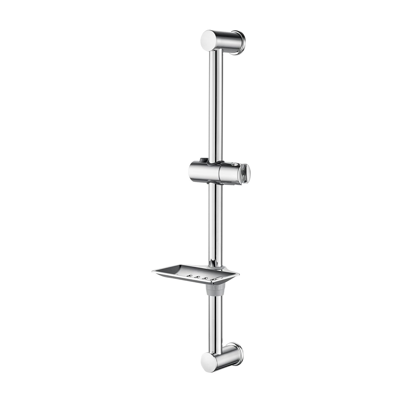Ibergrif M20802 Shower Riser Rail - Wall Mounted Slide Bar with Adjustable Holder & Soap Dish | Chrome Finish 1