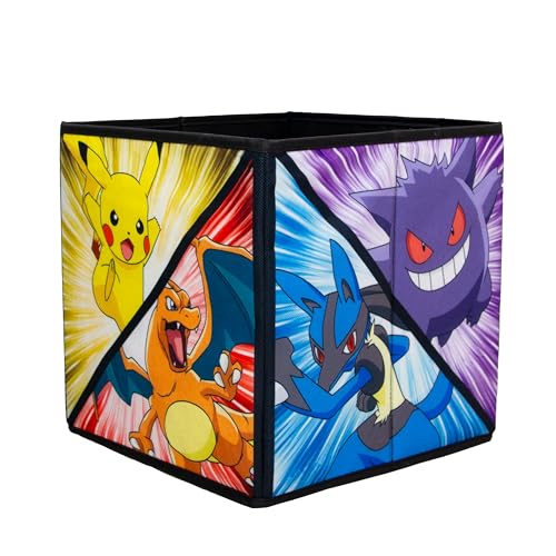 Pokémon Officially Licensed Storage Boxes - Set of 2 Foldable Toy Cubes | 30cm x 30cm x 30cm 2