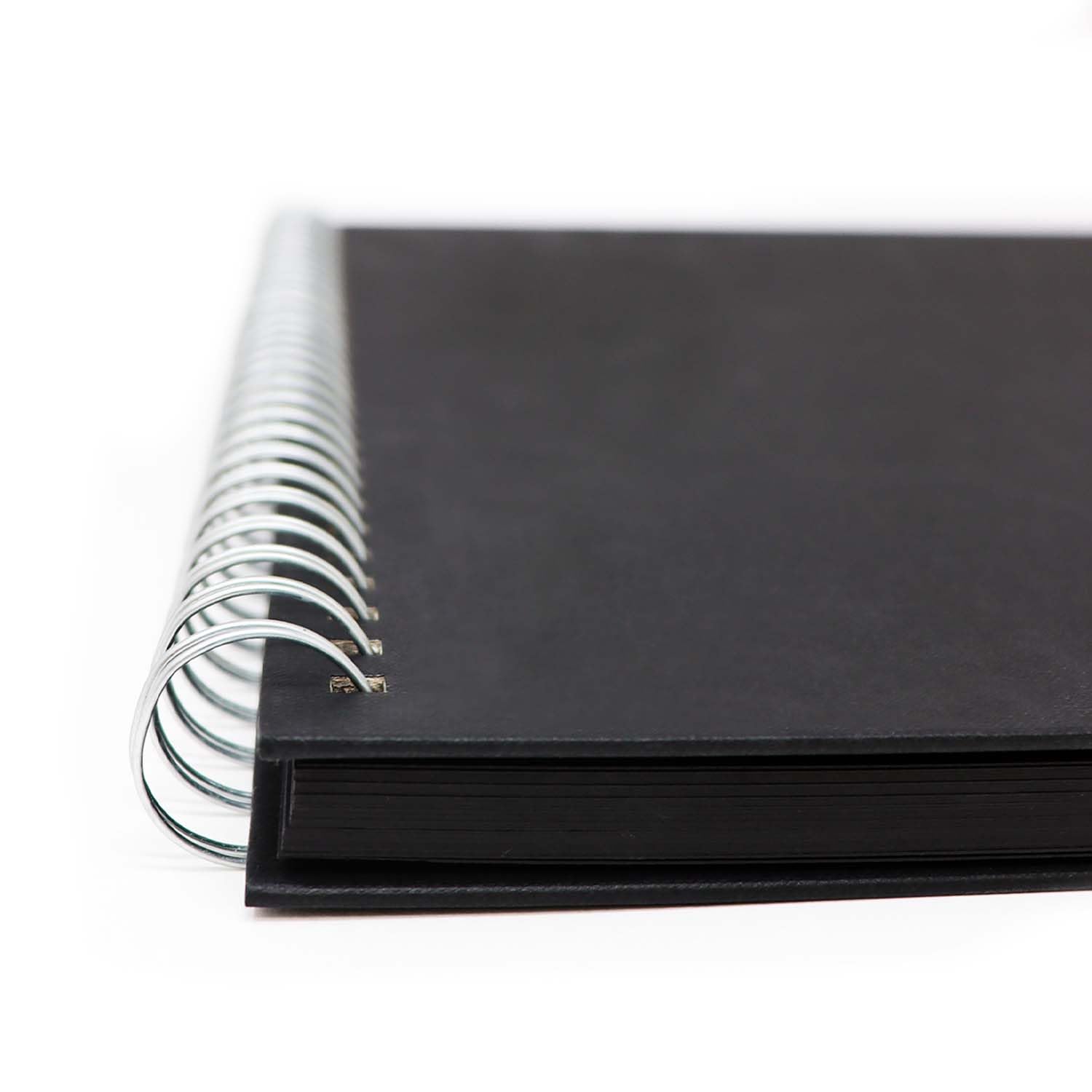 Artway Studio Spiral Bound A3 Black Card Sketchbook - 60 Sides Portrait