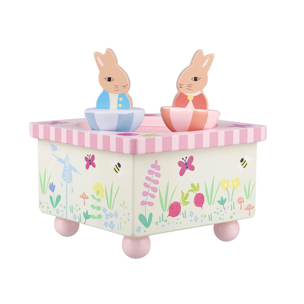 ORANGE TREE Peter Rabbit Flopsy Wooden Music Box | Plays Brahms Lullaby | Safe, Non-Toxic Paint 7