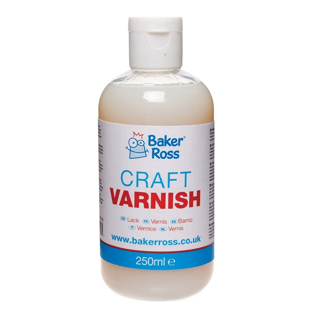 Baker Ross FE585 Craft Varnish Bottle - 250ml Acrylic Varnish for Arts & Crafts | Gloss Finish 1