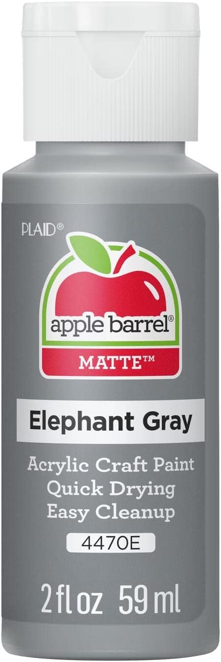 Apple Barrel Acrylic Paint - All-Purpose Craft Formula | Elephant Grey | 59 ml