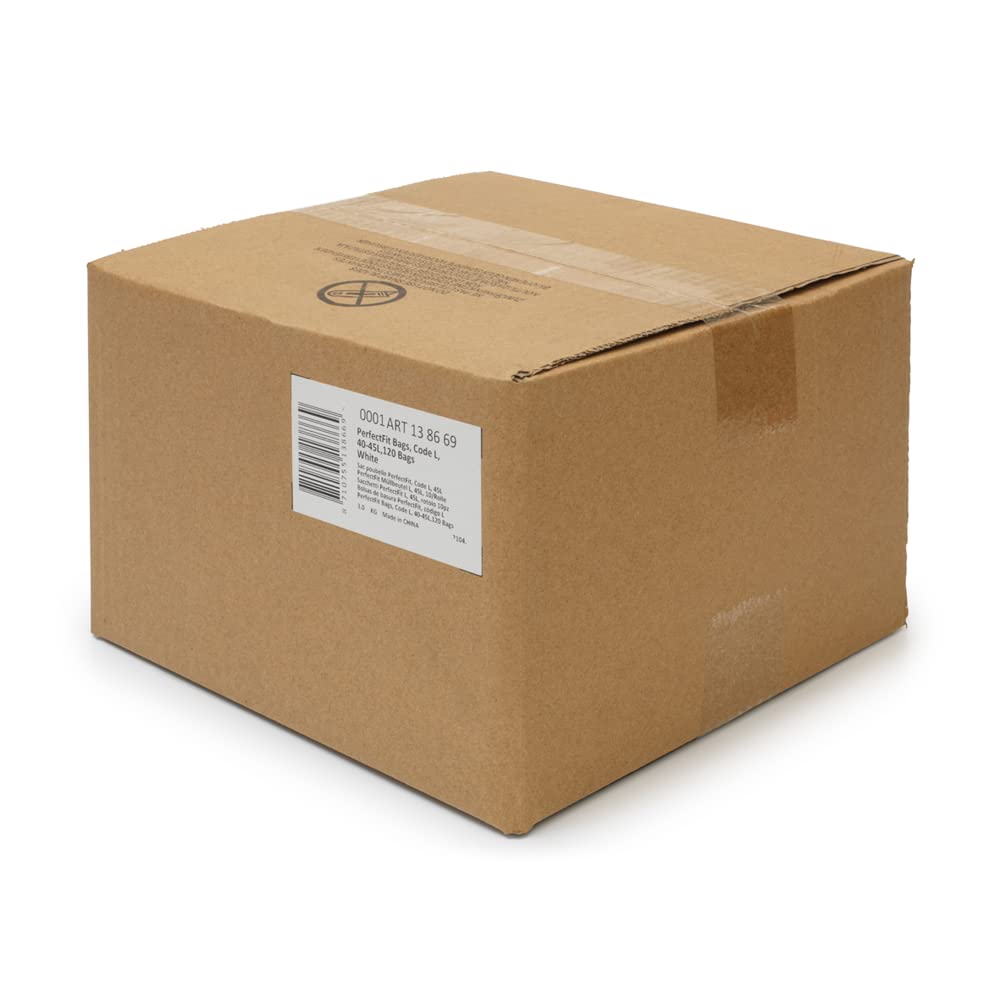 Brabantia PerfectFit Bin Liners - Size L (40-45L) | 120 Bags | White | Tear-Resistant 5