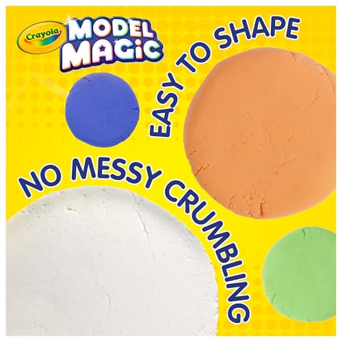 CRAYOLA Model Magic Modeling Compound Bucket - Air Drying | 4 Pack (8 oz each) | White 3