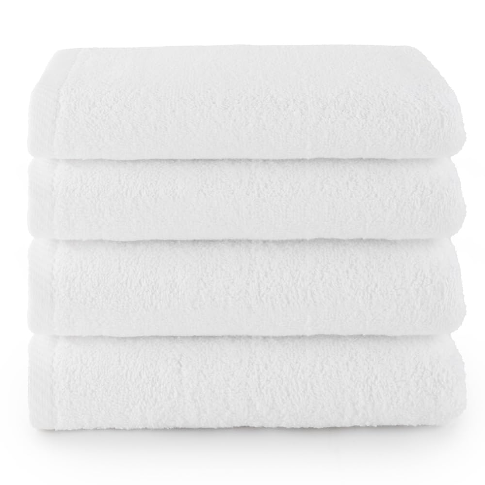 Top Towel Bath Towels - Pack of 4 Face/Bidet Towels | 100% Cotton 400 GSM | 30 x 50 cm 1