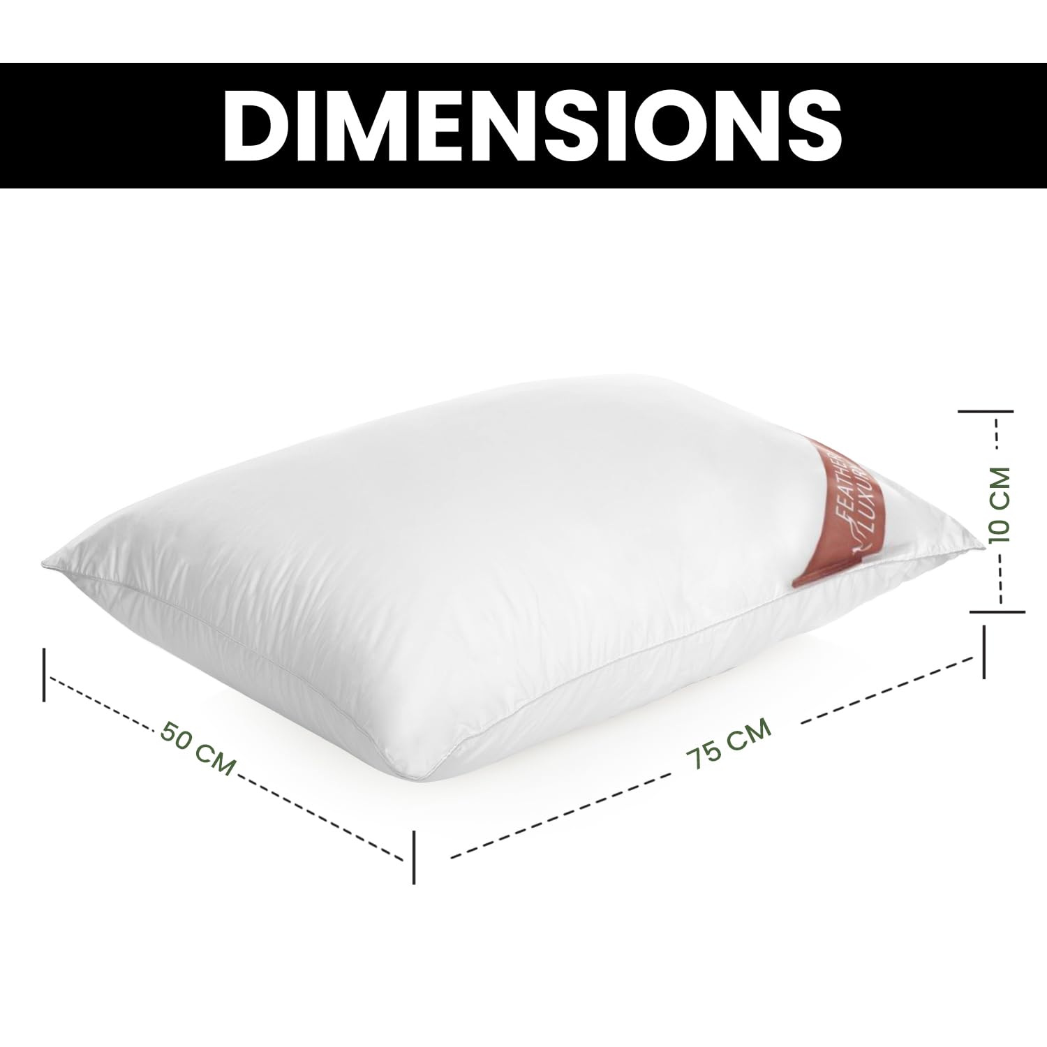 GC GAVENO CAVAILIA Duck Feather & Down Pillows - Firm Support, Breathable | 2 Count 6