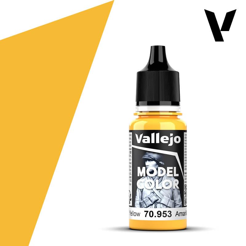 Vallejo Model Color VJ70953 - 17 ml Acrylic Paint | Flat Yellow | Non-Toxic 5