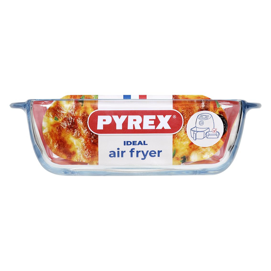 Pyrex Prepware Square Glass Casserole Dish - 1L Capacity | 20x17 cm | Thermal Shock Resistant 4