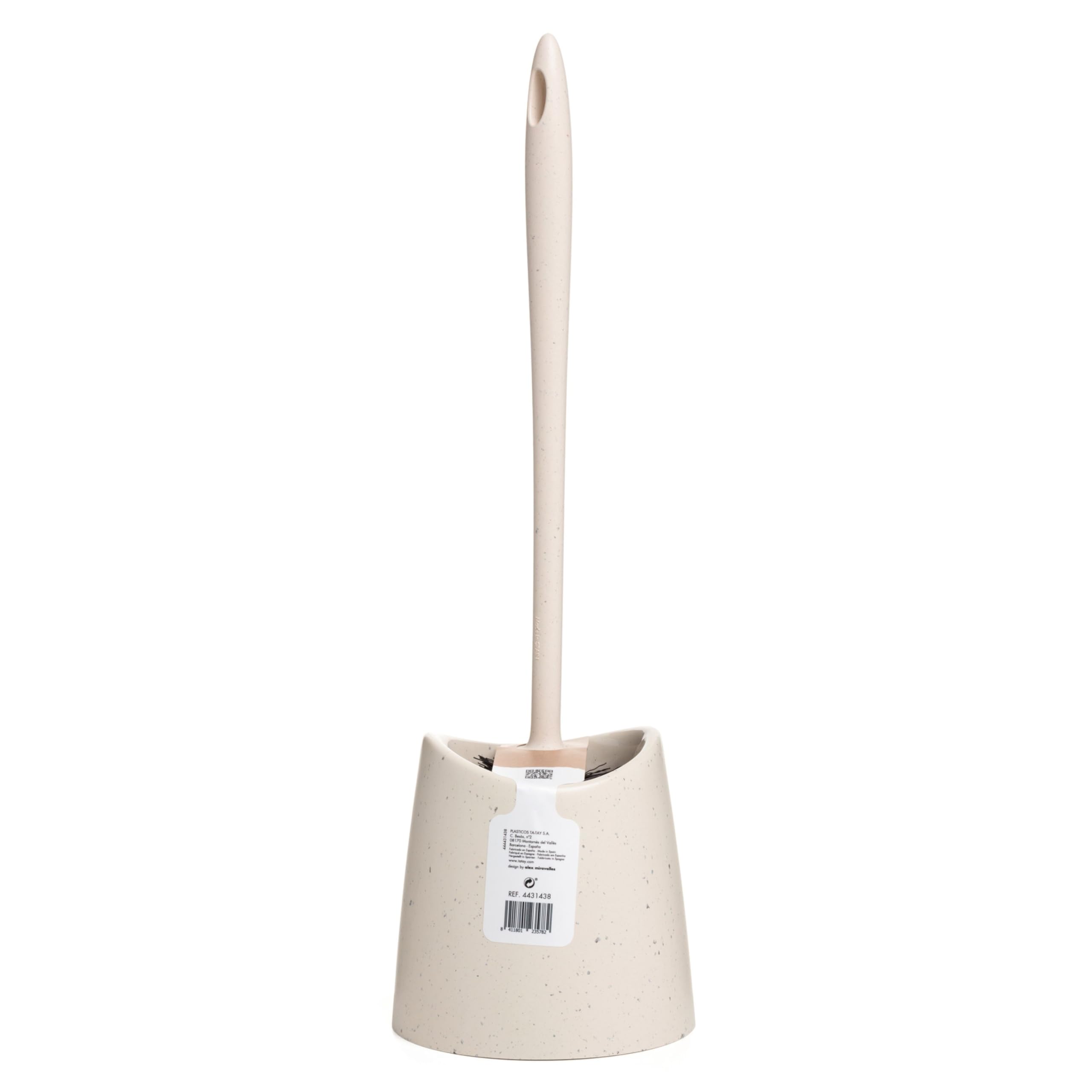 TATAY Toilet Brush & Holder | Ecohome Design | Made in Spain | 12 x 12 x 38 cm 3